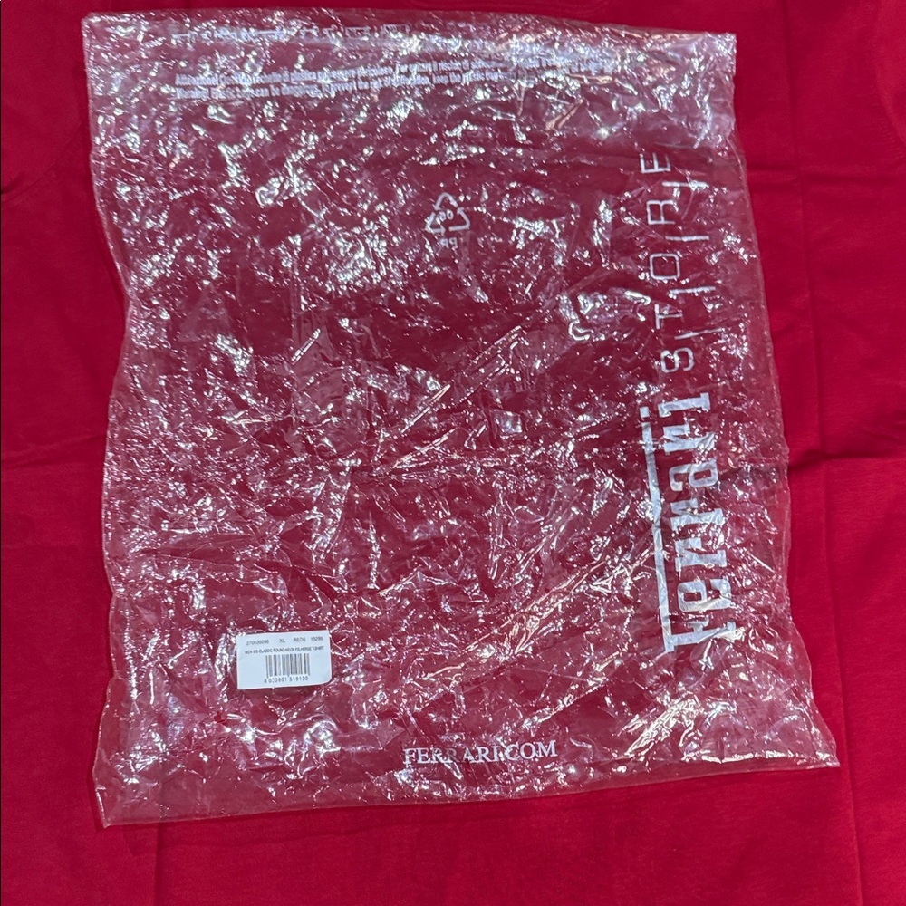 NWT: Ferrari Classic Red Short Sleeve Tee - Picture 7 of 9